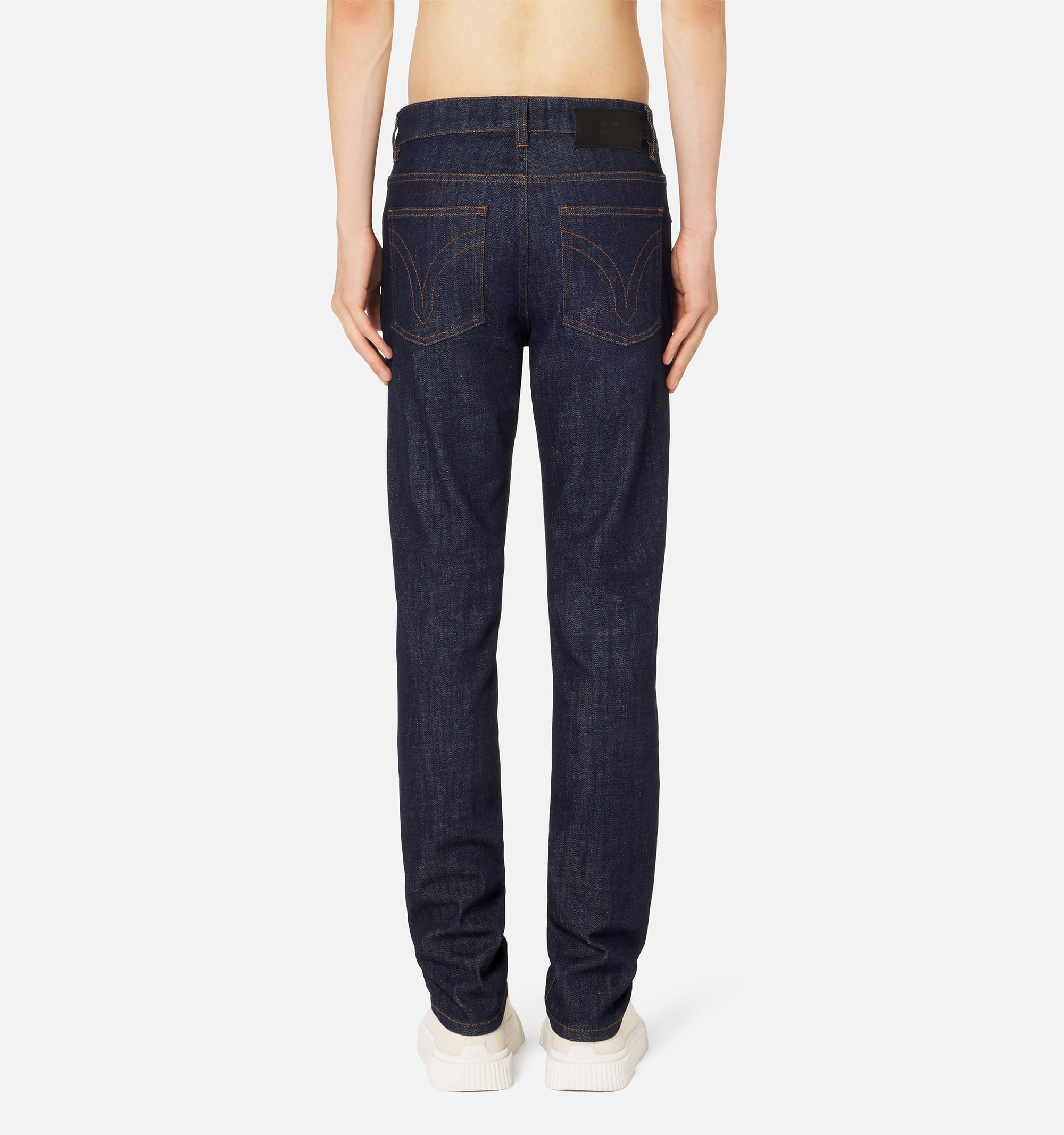 Pantalon slim stretch en denim - Indigo