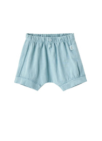 Pantaloncini in jersey azzurro