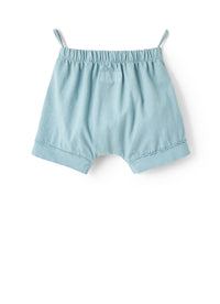 Pantaloncini in jersey azzurro