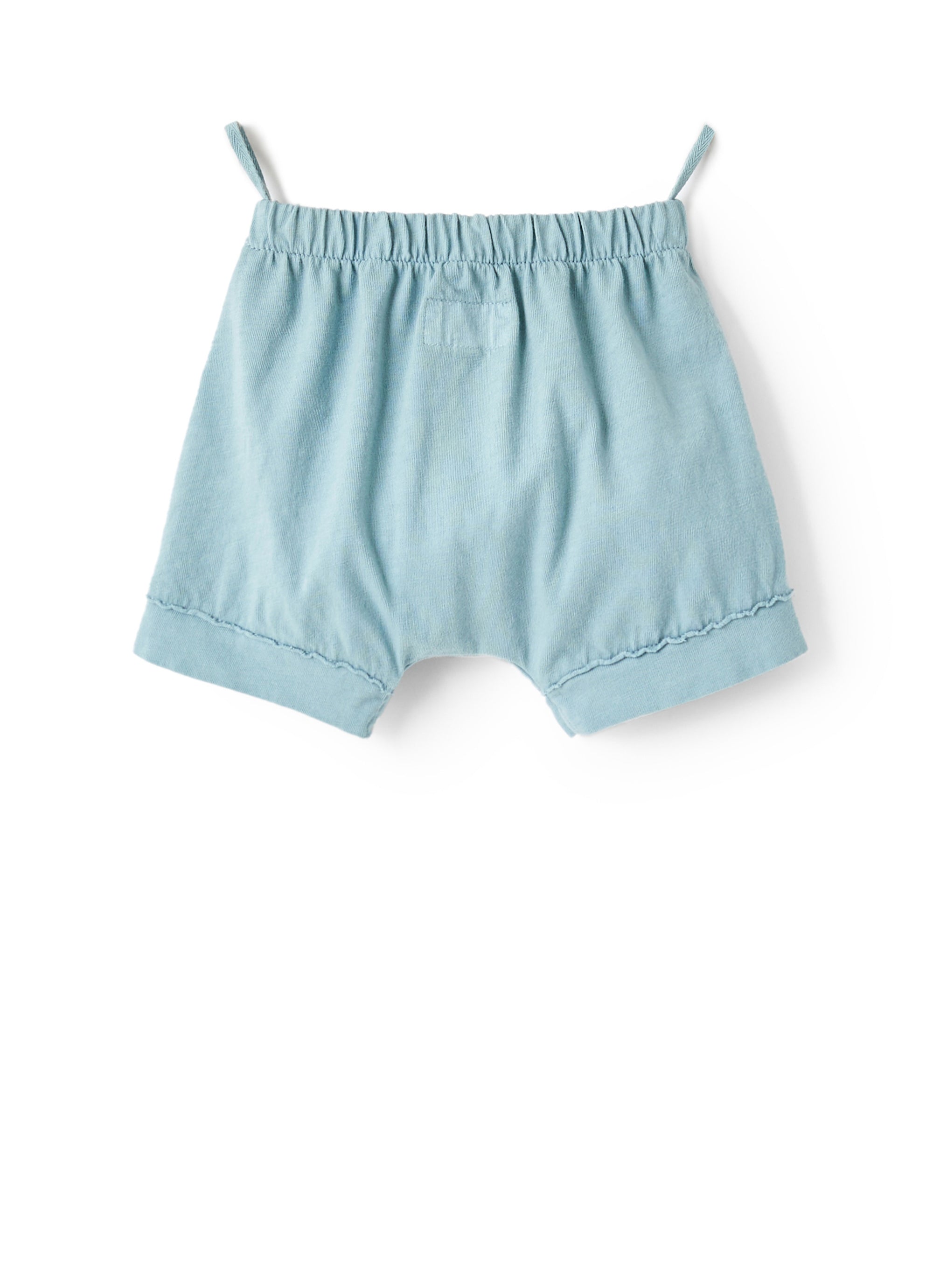 Pantaloncini in jersey azzurro