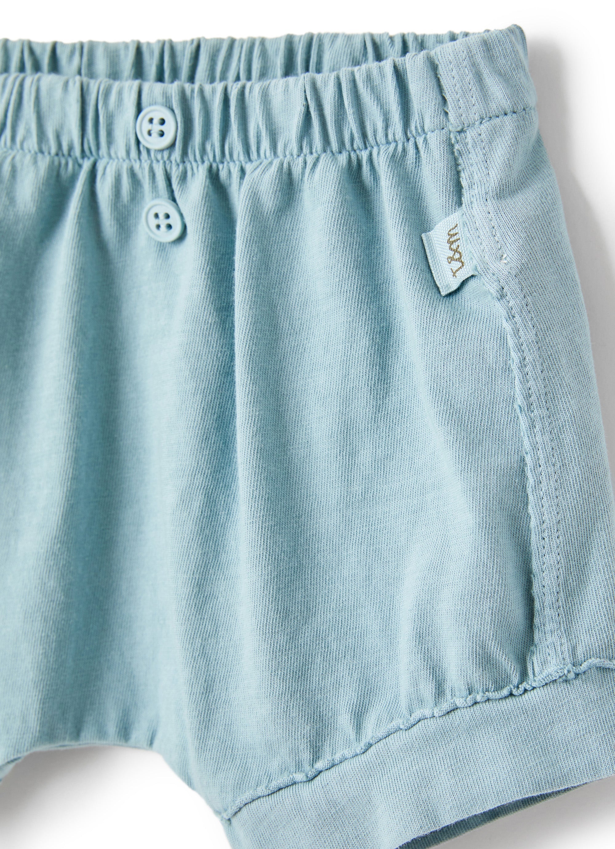 Pantaloncini in jersey azzurro