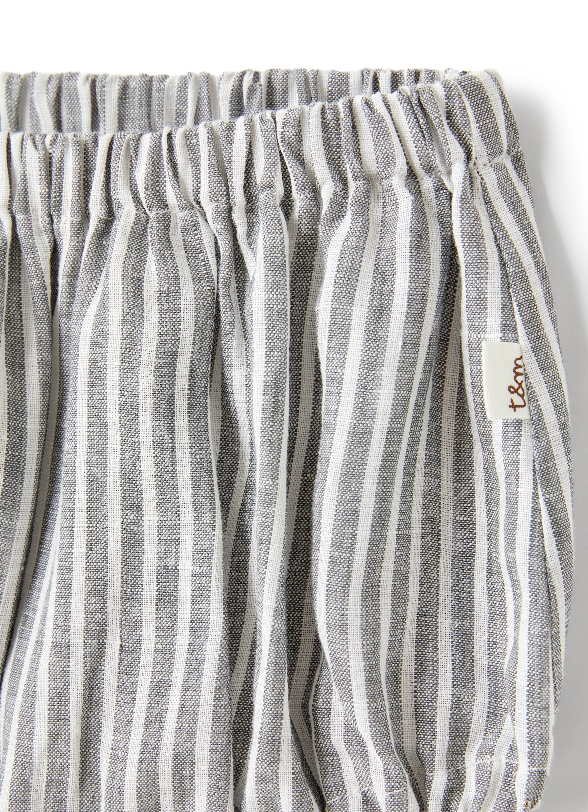 Culotte in lino a righe