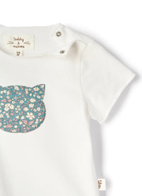 Maglietta con gattino fantasia