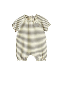 Tutina corta in jersey a righe