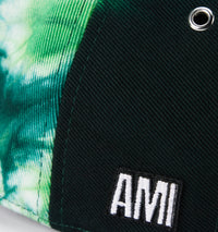 Casquette tie and dye en denim - Green & White