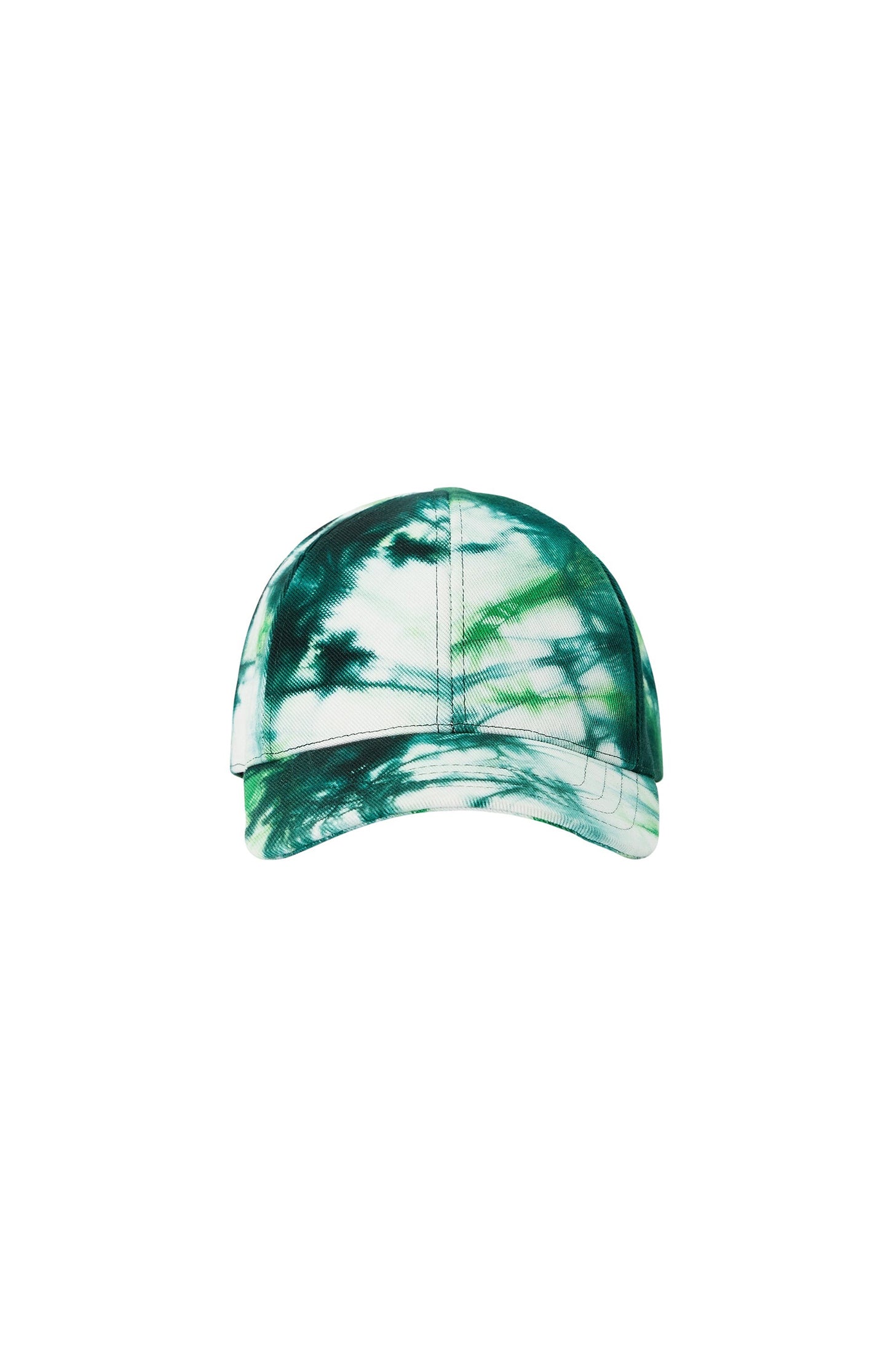 Casquette tie and dye en denim - Green & White