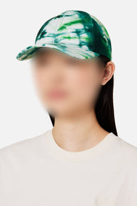 Casquette tie and dye en denim - Green & White