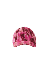 Casquette tie and dye en denim - Pink & White