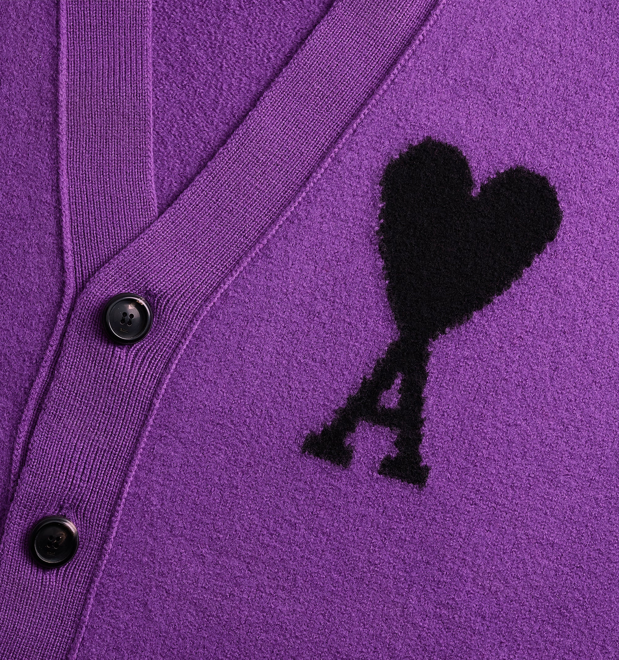 Cardigan Iconique ADC en laine - Purple & Black
