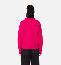 Cardigan Iconique ADC en laine - Neon Fuchsia & Black