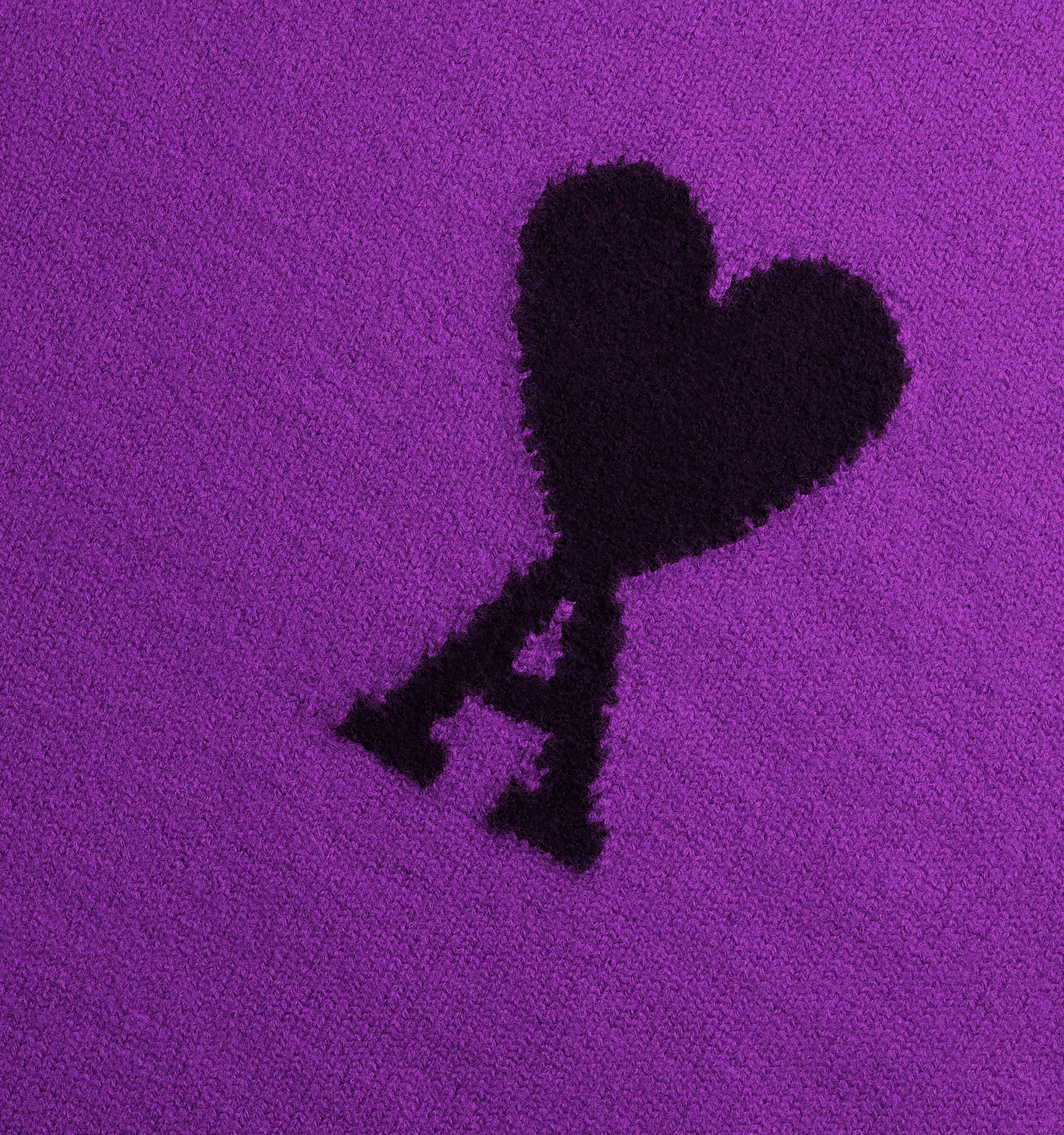 Pull Iconique ADC à col rond en laine - Purple & Black