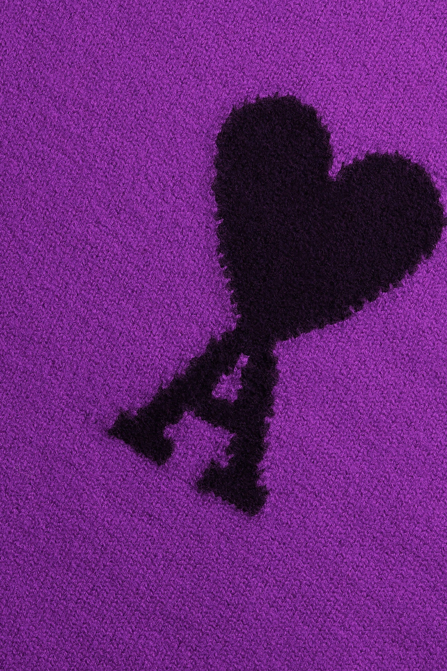 Iconic ADC round-neck wool jumper - Purple & Black