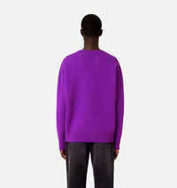 Pull Iconique ADC à col rond en laine - Purple & Black