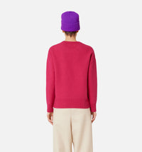 Pull Iconique ADC à col rond en laine - Neon Fuchsia & Black