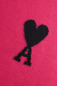 Pull Iconique ADC à col rond en laine - Neon Fuchsia & Black