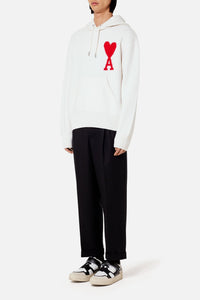 Sweat à capuche Iconique ADC en laine - Off White & Red