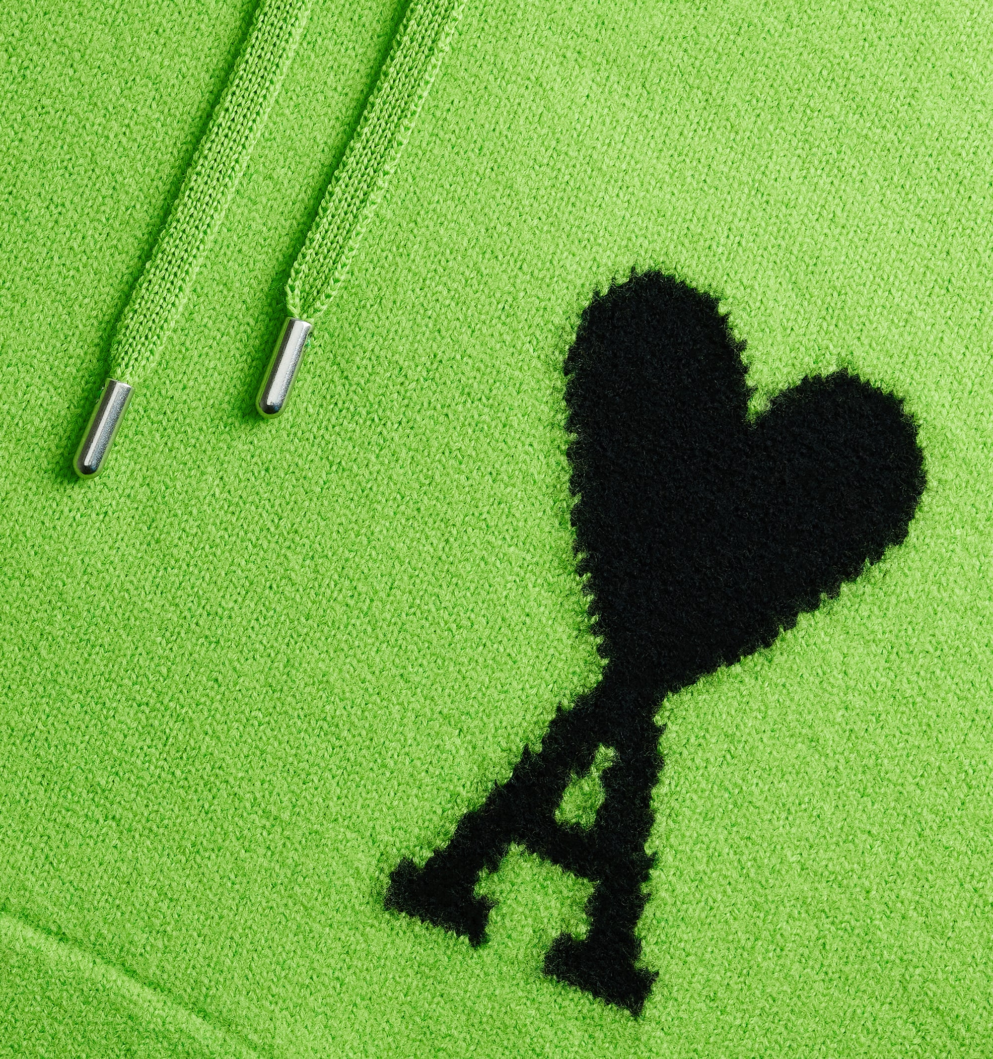 Sweat à capuche Iconique ADC en laine - Neon Green & Black