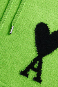 Iconic ADC wool hoodie - Neon Green & Black