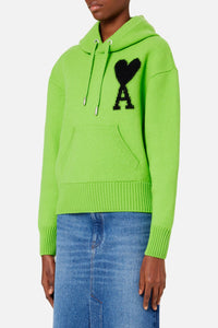 Sweat à capuche Iconique ADC en laine - Neon Green & Black