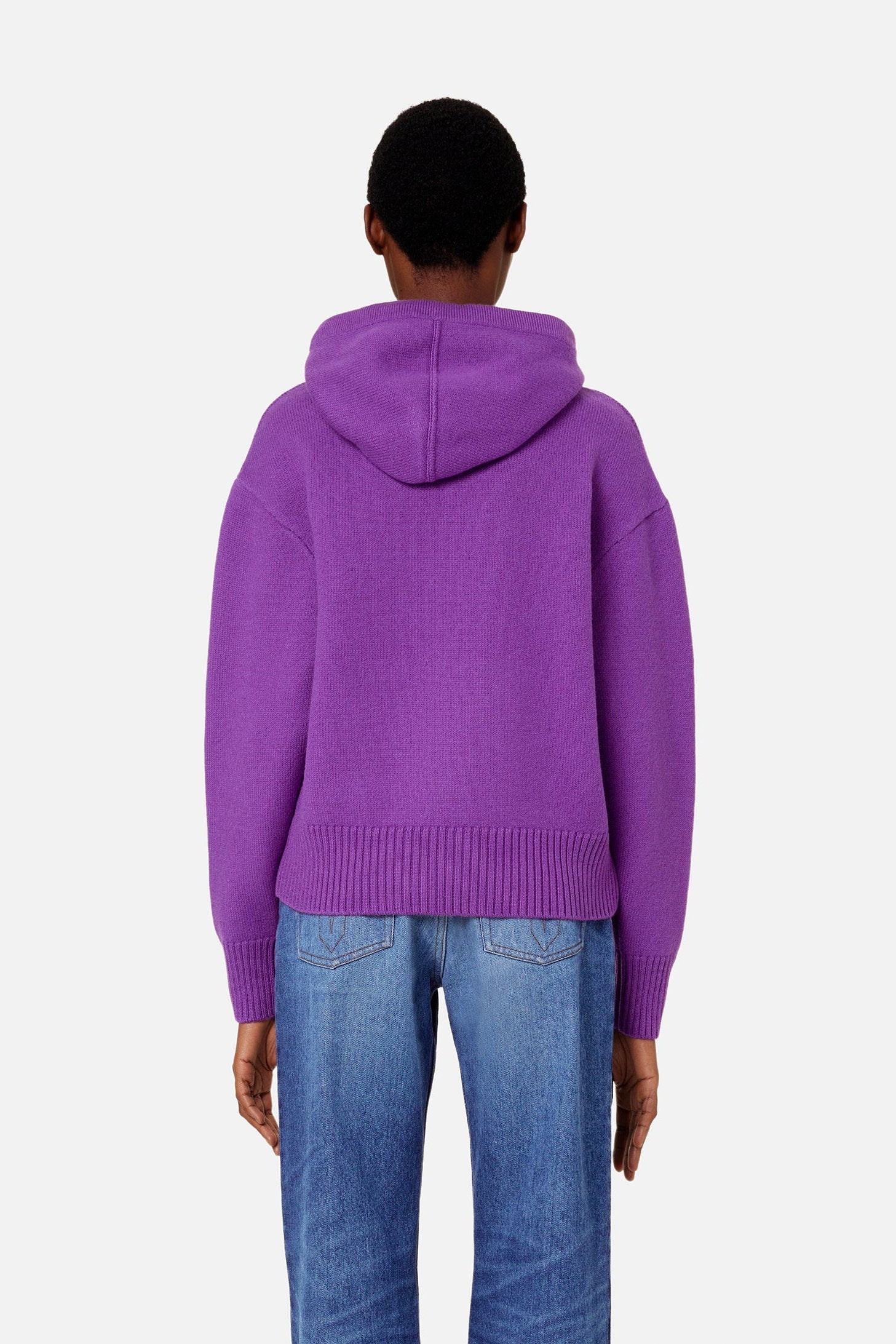 Iconic ADC wool hoodie - Purple & Black