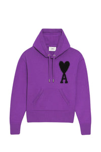 Iconic ADC wool hoodie - Purple & Black