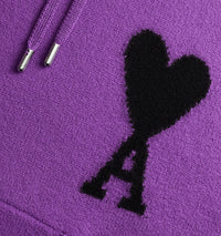 Sweat à capuche Iconique ADC en laine - Purple & Black