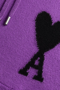 Iconic ADC wool hoodie - Purple & Black