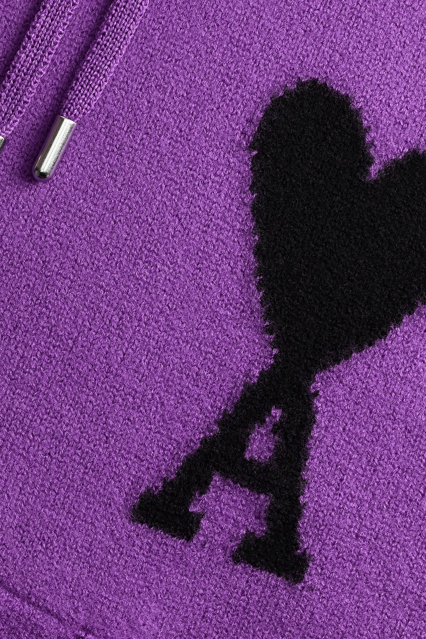 Iconic ADC wool hoodie - Purple & Black