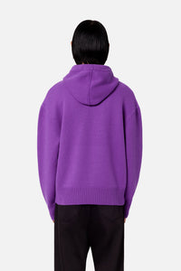 Iconic ADC wool hoodie - Purple & Black
