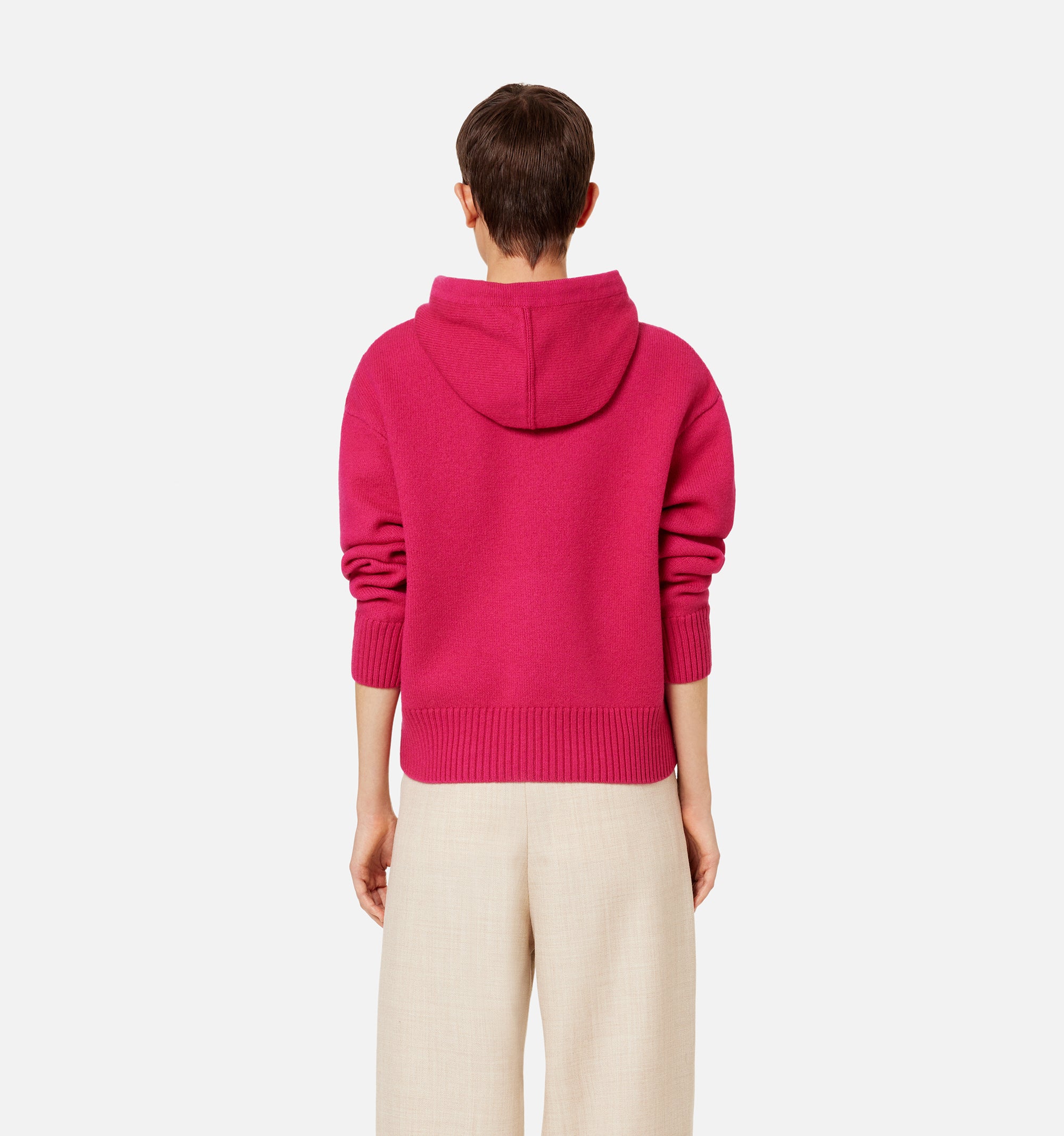 Sweat à capuche Iconique ADC en laine - Neon Fuchsia & Black