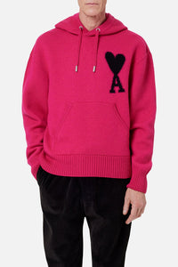 Sweat à capuche Iconique ADC en laine - Neon Fuchsia & Black