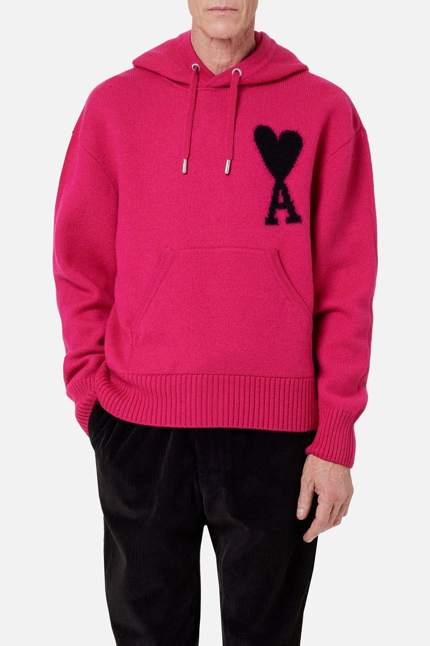 Sweat à capuche Iconique ADC en laine - Neon Fuchsia & Black
