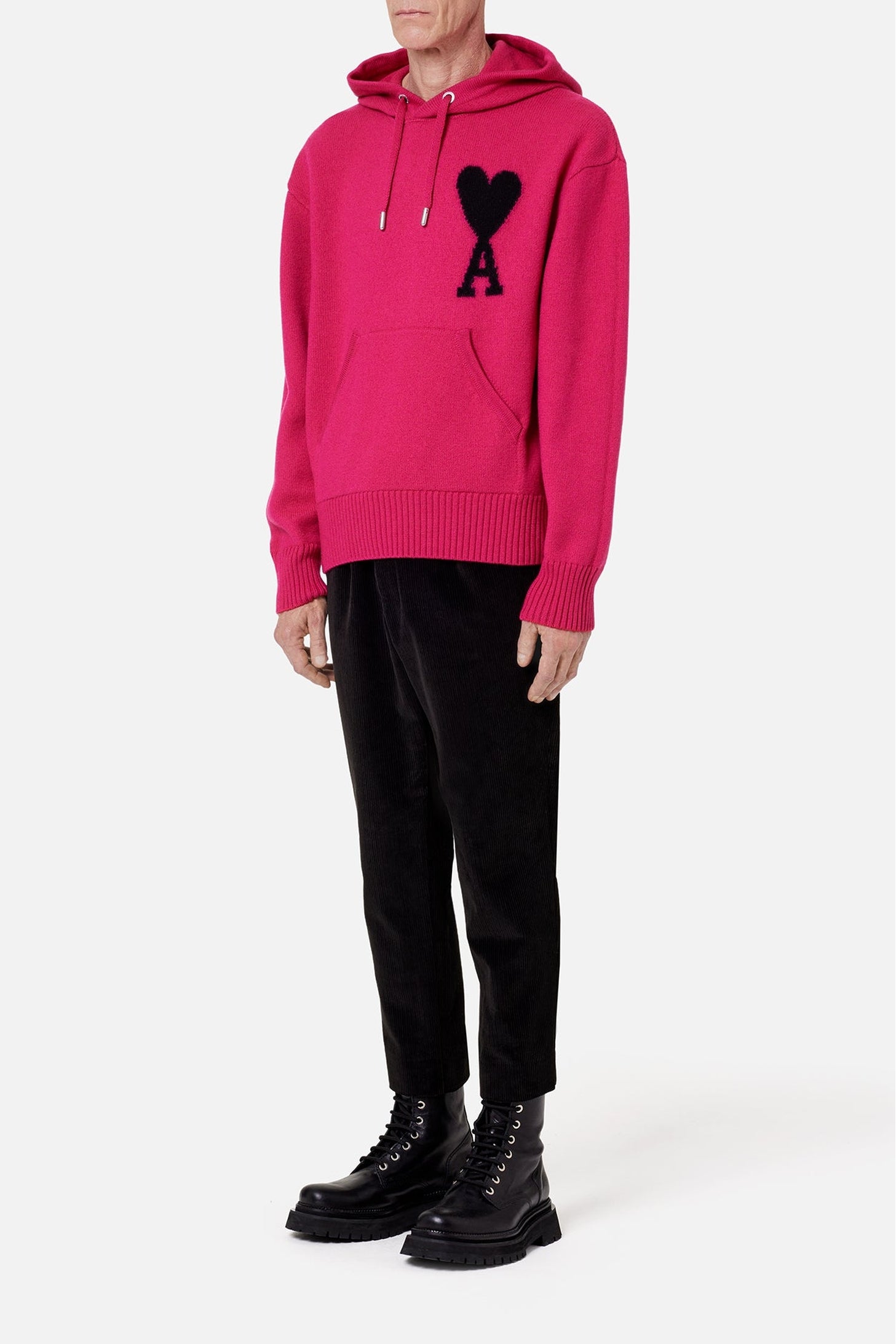 Sweat à capuche Iconique ADC en laine - Neon Fuchsia & Black