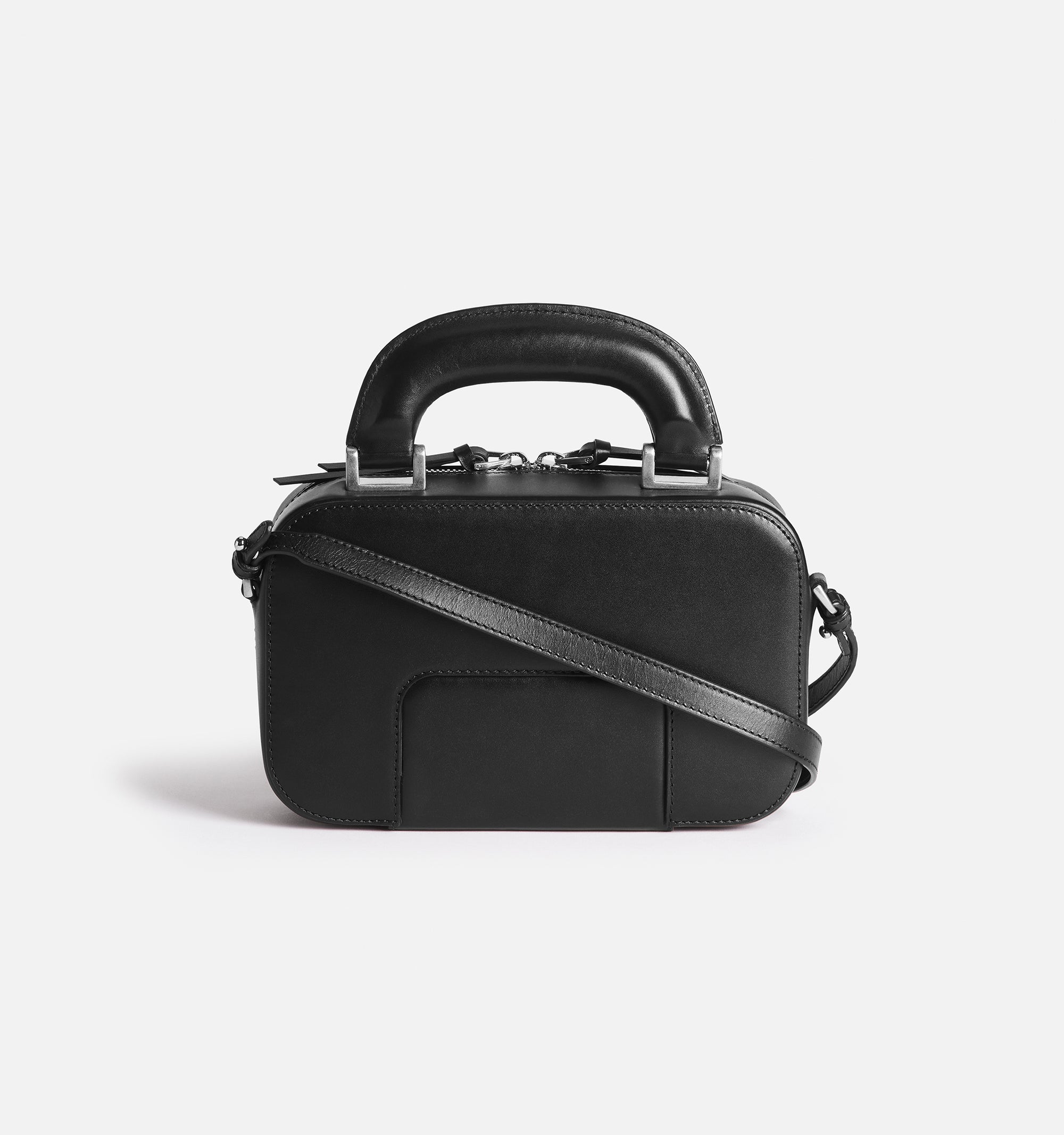 Sac à bandoulière Case en cuir - Black