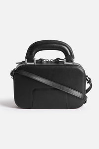 Sac à bandoulière Case en cuir - Black
