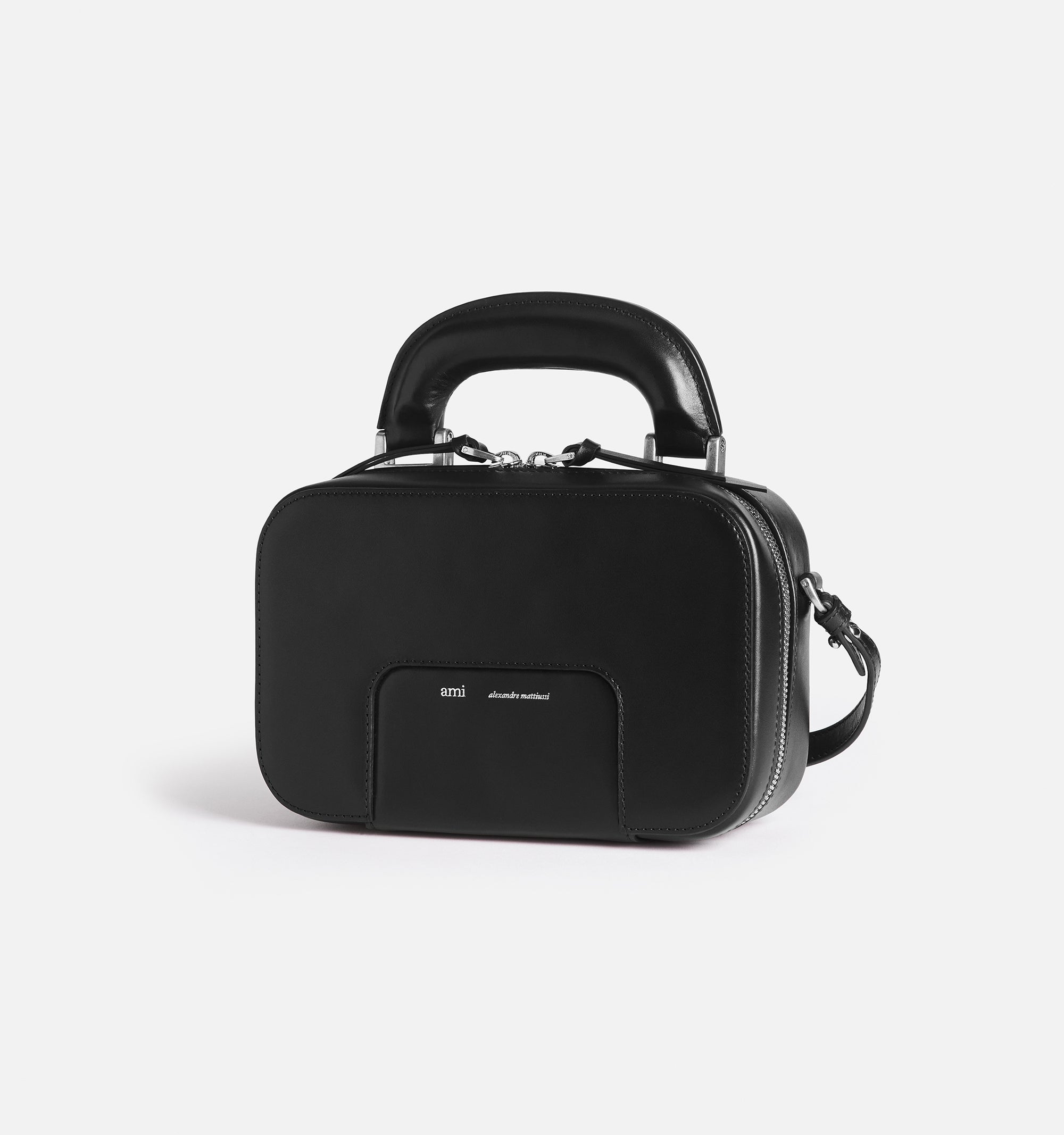 Sac à bandoulière Case en cuir - Black