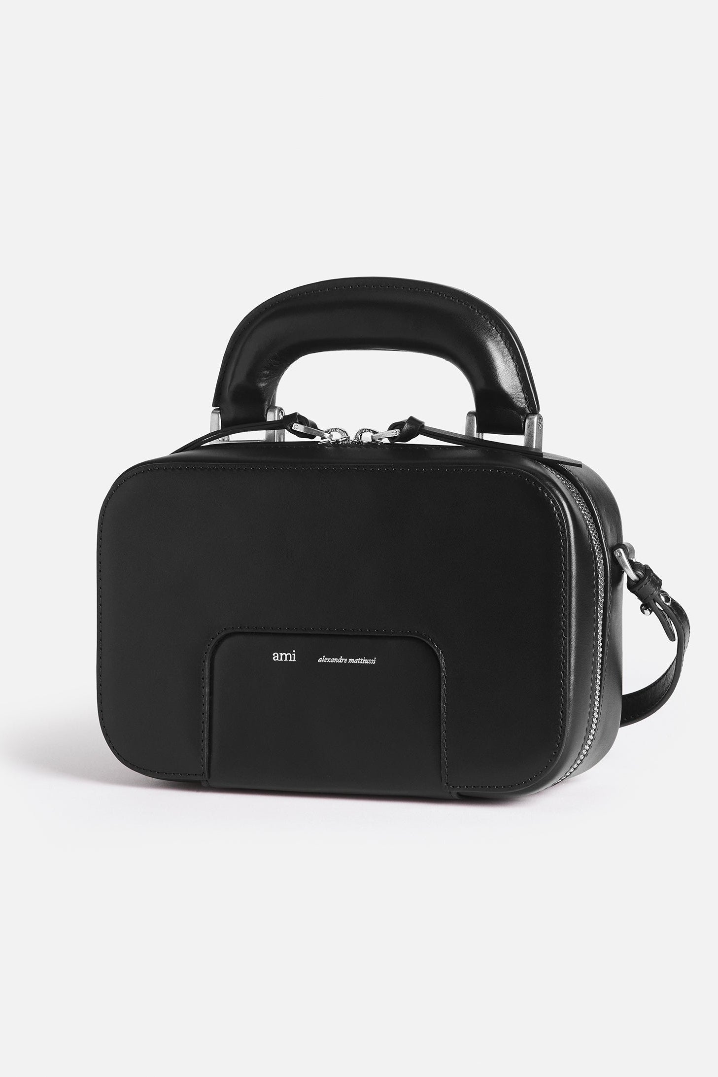 Sac à bandoulière Case en cuir - Black