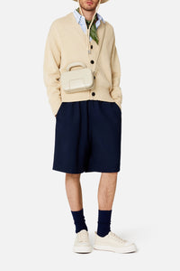 Sac à bandoulière Case en cuir - Vanilla