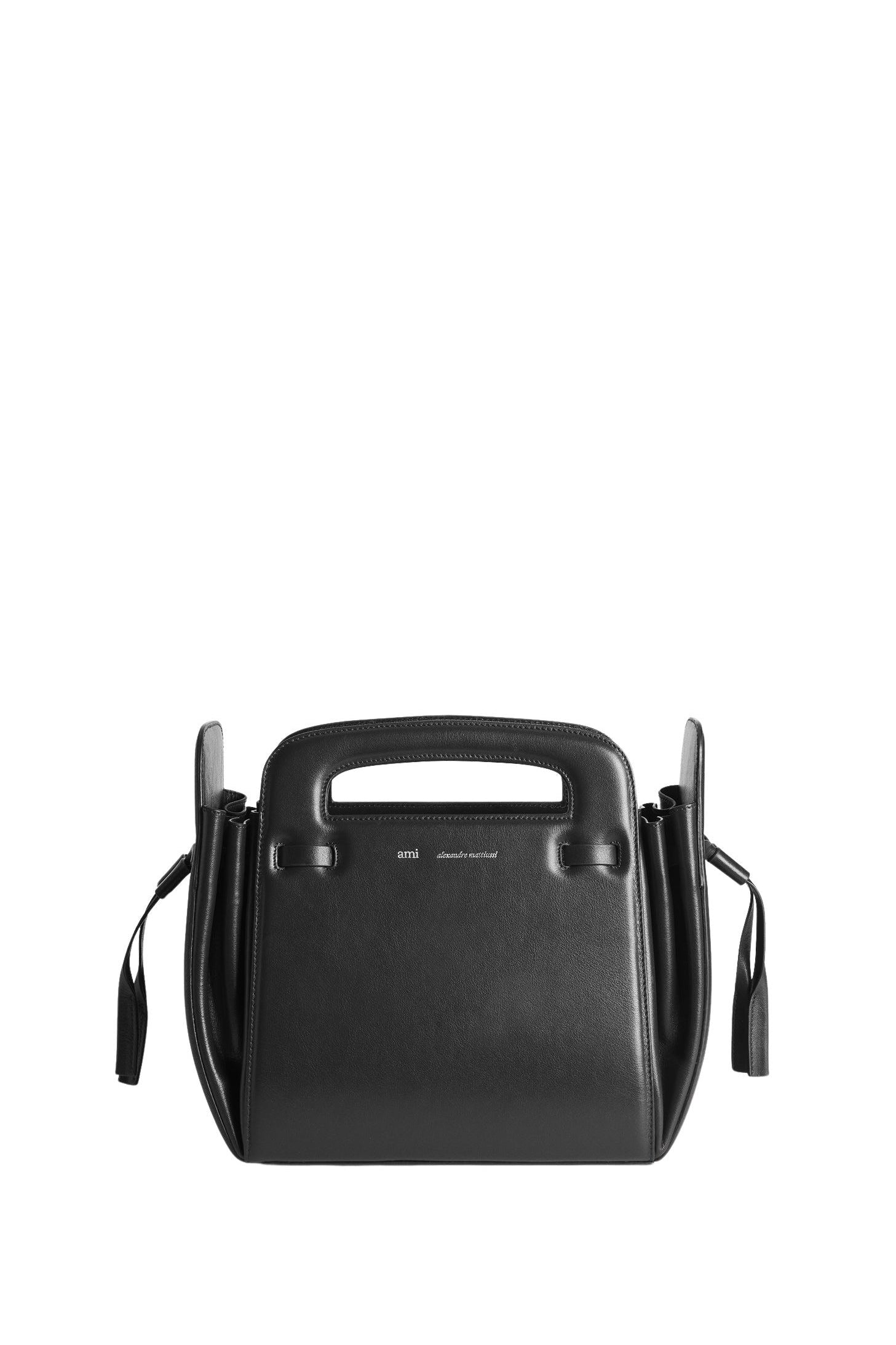 Petit sac à bandoulière Accordéon en cuir - Black