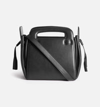 Petit sac à bandoulière Accordéon en cuir - Black