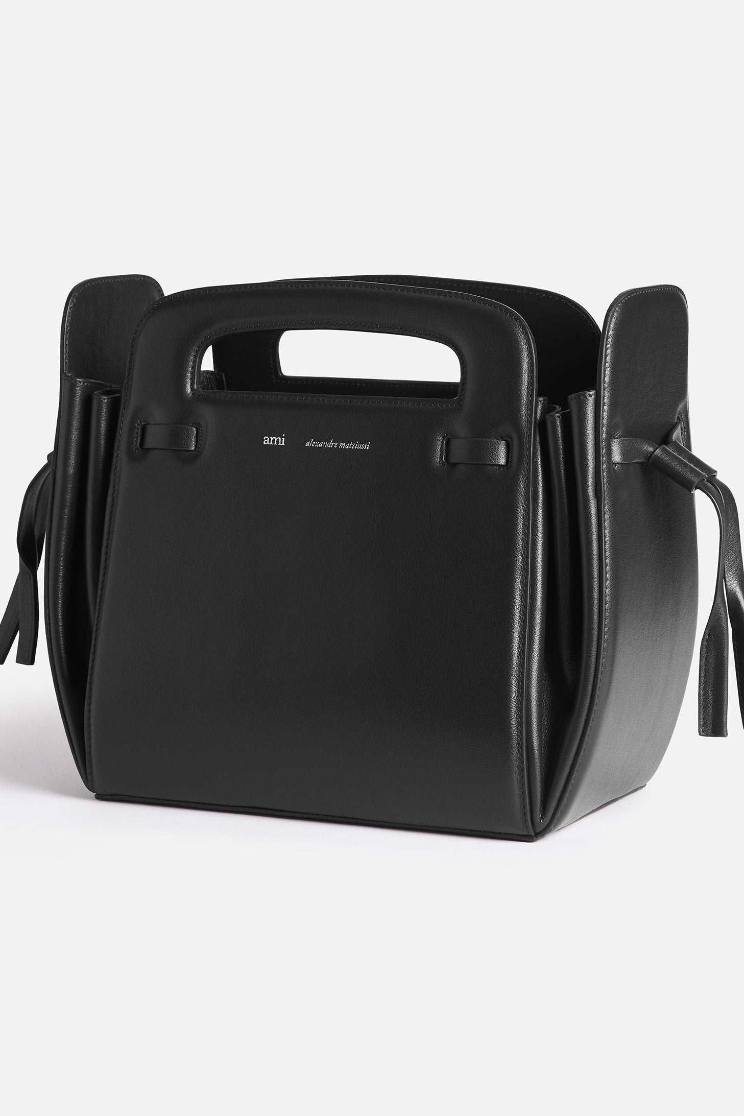 Petit sac à bandoulière Accordéon en cuir - Black