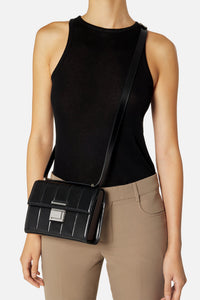 Sac à bandoulière Déjà-Vu en cuir - Black