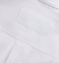 Chemise à poignets boutonnés en satin de coton - White