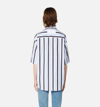 Chemise à manches courtes et rayures - Sky Blue & White