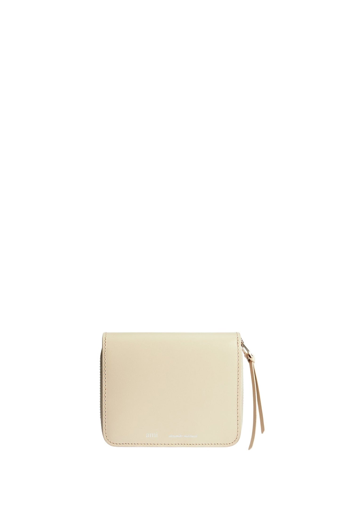 Portefeuille zippé en cuir - Vanilla
