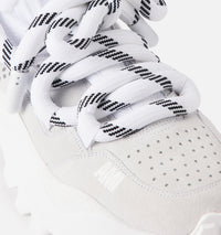 Sneakers basses Otto à lacets en daim - White