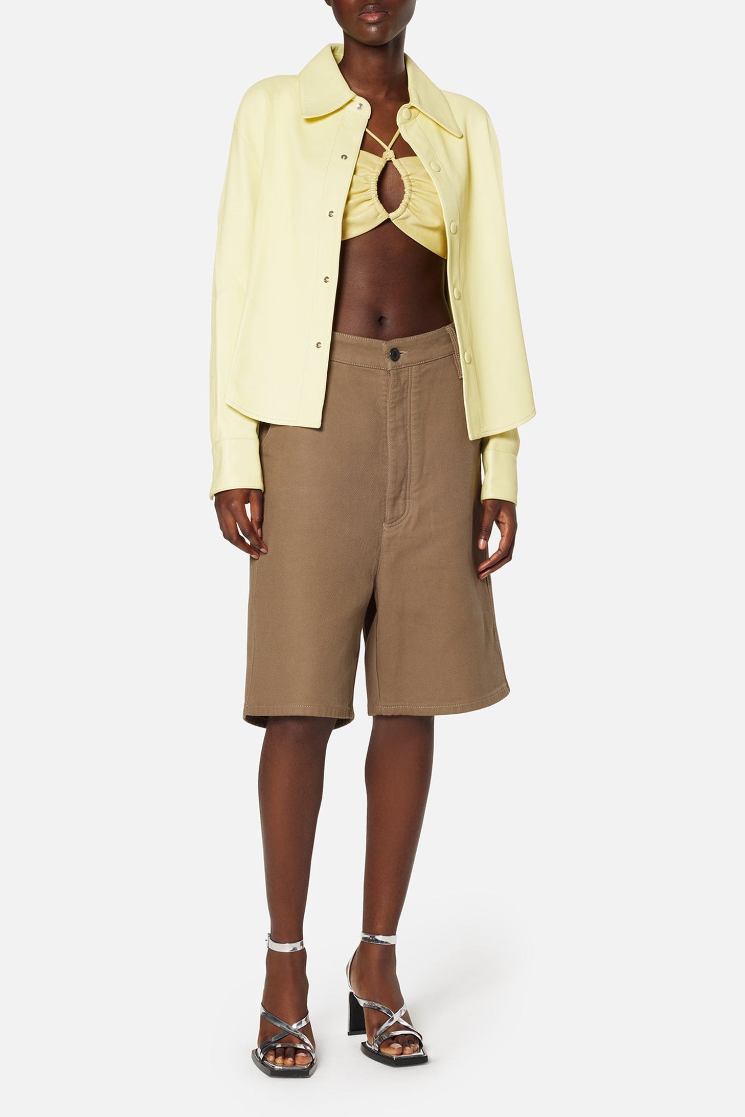 Bermuda Alex en denim - Taupe