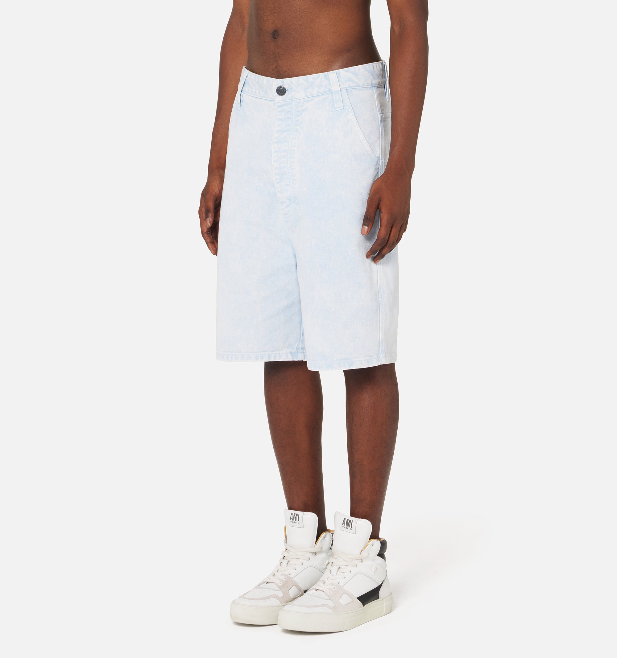 Bermuda Alex délavé en denim - Sky Blue