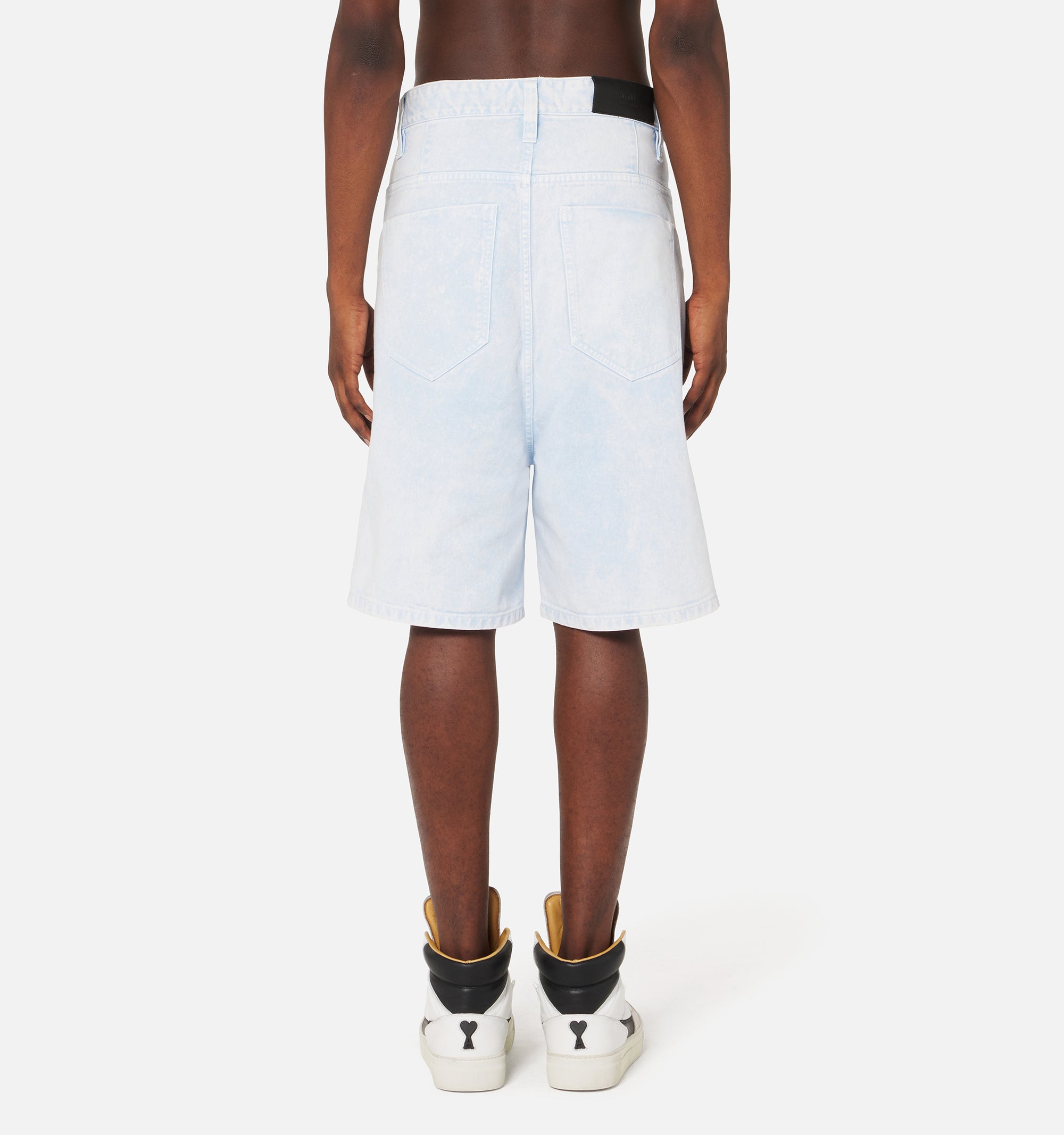 Bermuda Alex délavé en denim - Sky Blue