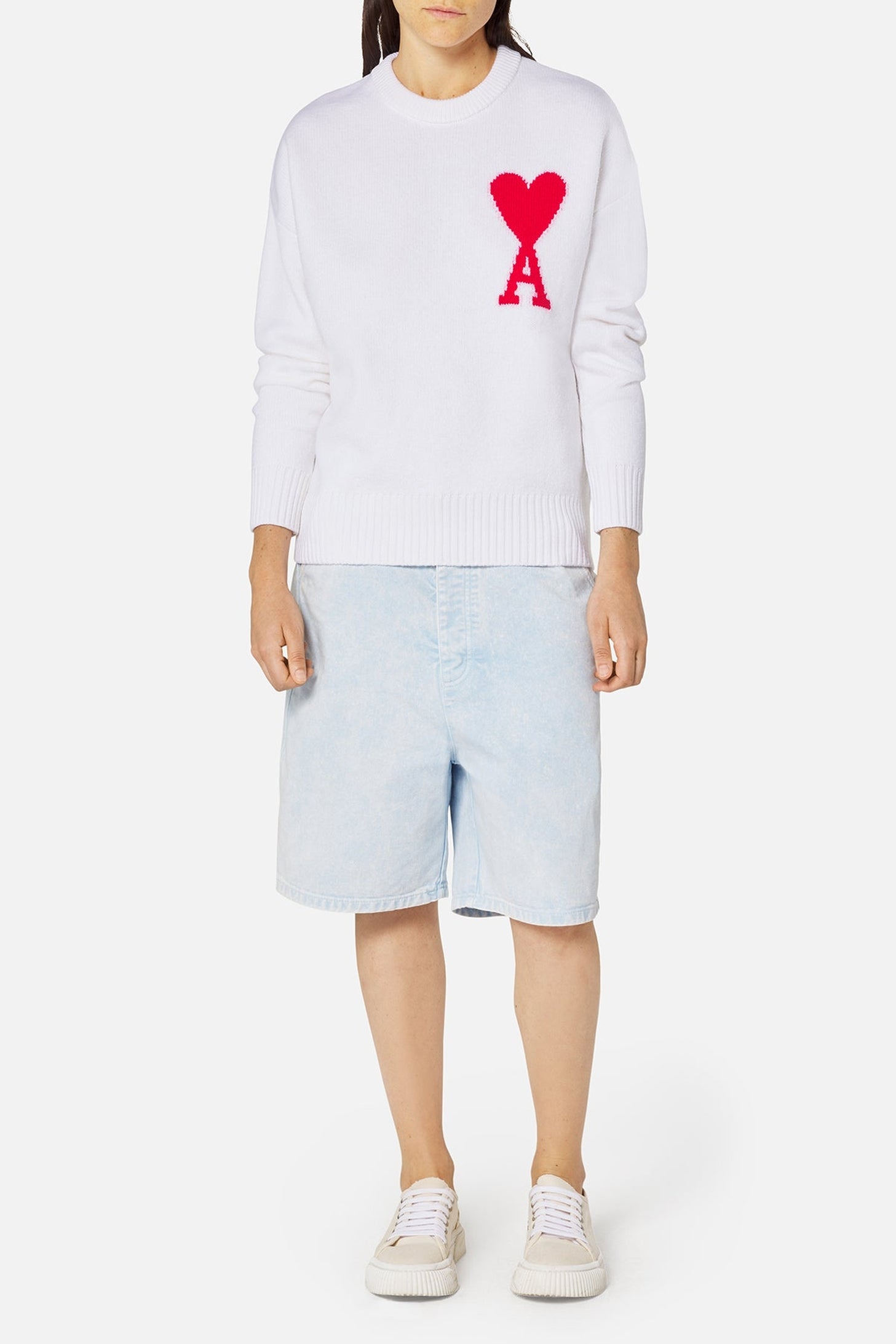 Bermuda Alex délavé en denim - Sky Blue